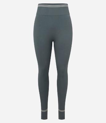 Calca Legging Esportiva Seamless com Listras no Cós Barra