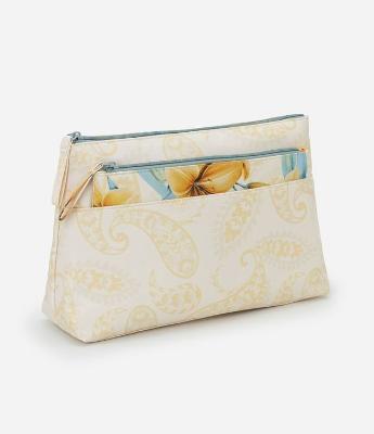 Kit 02 Necessaire com Estampa Floral