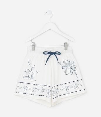 Short Infantil com Estampa Floral – Tam 5 a 14 Anos