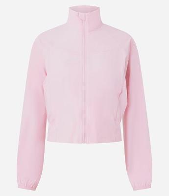 Jaqueta Esportiva com Gola Alta e Bolso nas Costas