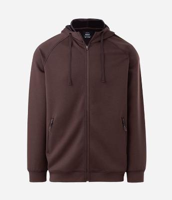 Casaco Tech Fleece Esportivo com Capuz e Zíper