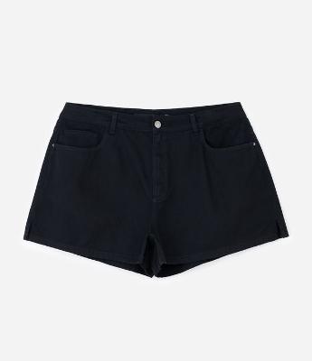 Short Boyfriend em Sarja com Abertura Lateral Curve & Plus Size