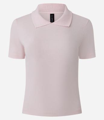 Blusa Básica Manga Curta com Gola Polo