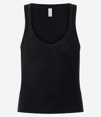 Blusa Sem Manga com Decote em V