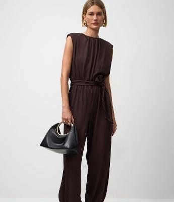 Macacão Aladim Longo com Amarração na Cintura