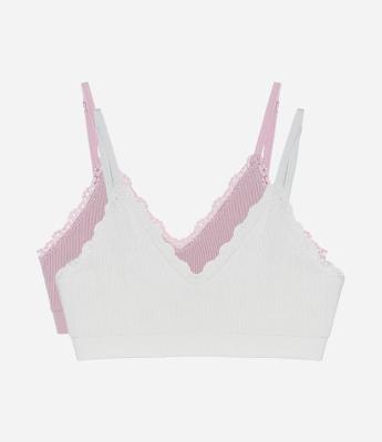 Kit 02 Sutiãs Seamless Sem Bojo e Sem Aro