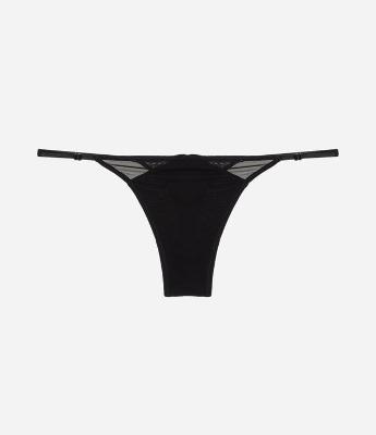 Calcinha String Fio em Tule com Leve Transparência