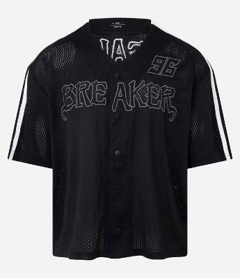 Camisa Esportiva em Textura Mesh com Bordado Breaker