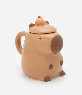 Caneca de Cerâmica com Formato de Capivara 450ml