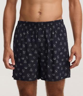 Cueca Samba Canção com Estampa Cassino