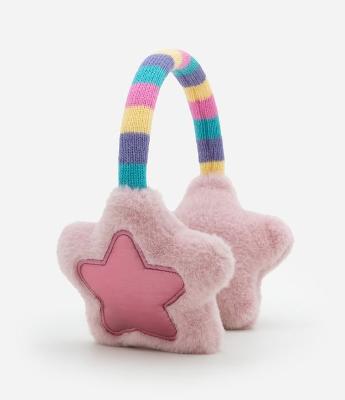 Protetor de Orelhas com Bordado de Estrela e Detalhe Metalizado - Tam Único