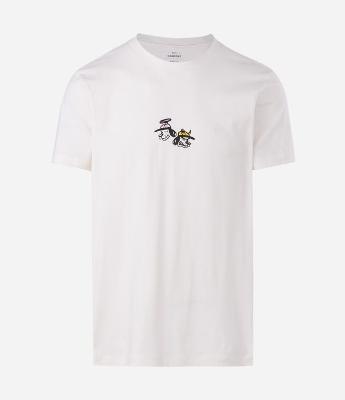 Camiseta Comfort em Algodão com Estampa Dog Spray