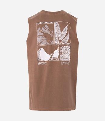 Regata Comfort em Algodão com Estampa de Quadros