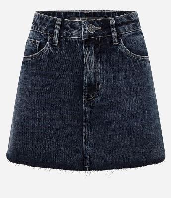 Minissaia Jeans com Barra a Fio