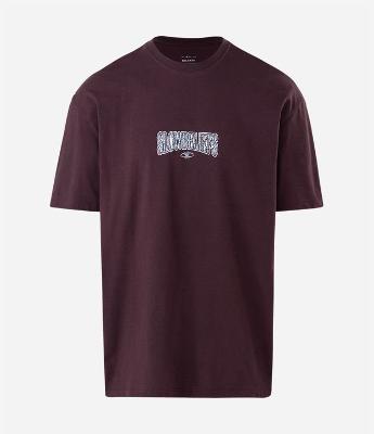 Camiseta Relaxed em Algodão com Lettering