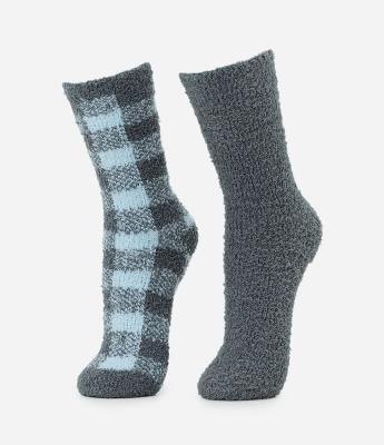 Kit 02 Meias Cano Alto em Chenille