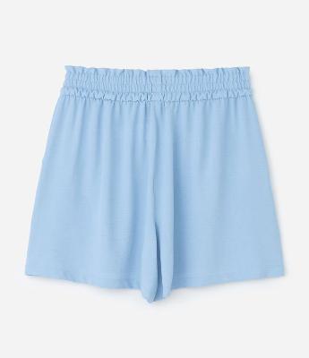 Short Curto em Crepe com Cós Elástico Curve & Plus Size