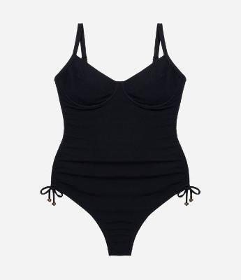 Maiô Texturizado Meia Taça sem Bojo Curve & Plus Size