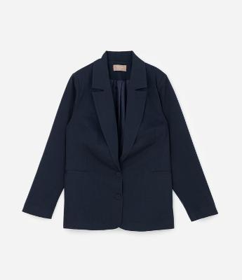 Blazer Alfaiatado com Abotoamento Duplo Curve & Plus Size