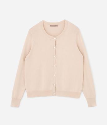 Cardigan Regular Básico em Tricô Curve & Plus Size