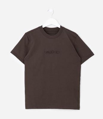 Camiseta Infantil em Algodão com Lettering Embossed – Tam 5 a 14 Anos