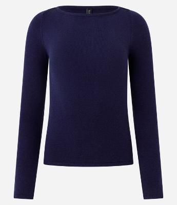 Sueter Tricô em Viscose com Decote Canoa