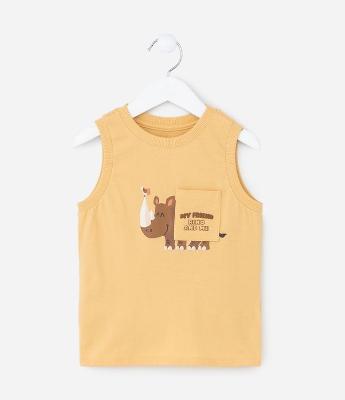 Regata Infantil com Estampa de Rinoceronte – Tam 1 a 5/6 Anos