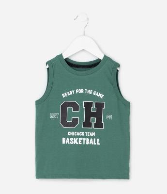 Regata Infantil com Estampa College – Tam 1 a 5/6 Anos