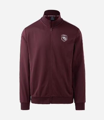 Casaco em Helanca Esportivo com Listras nos Ombros