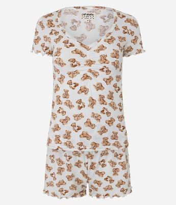 Pijama Short Doll Peach Touch com Estampa de Ursinhos