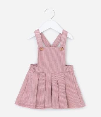 Salopete Infantil em Veludo Cotelê - Tam 0 a 18 meses