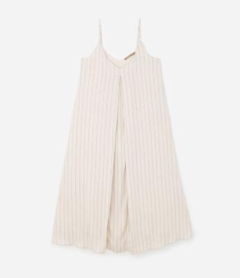 Vestido em Viscose com Prega Frontal e Forro Curve & Plus Size