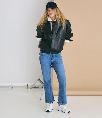 Calça Flare Cropped em Jeans com Cintura Alta