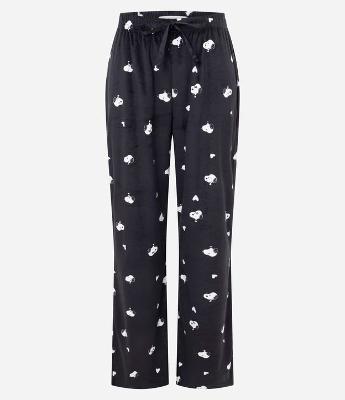 Calça de Pijama com Amarração e Estampa Snoopy