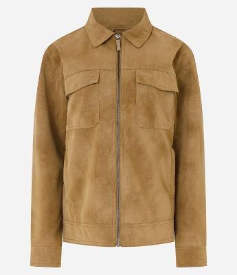 Jaqueta Trucker Regular Harrington em Suede