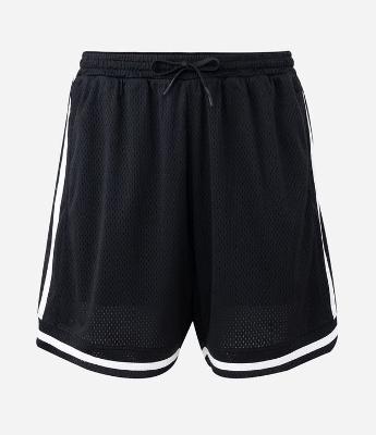 Bermuda com Bordado e Listras Laterais