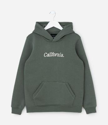 Casaco Infantil em Moletom com Bordado Lettering – Tam 5 a 14 Anos