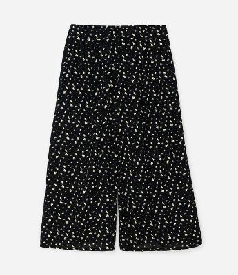 Calça Pantalona em Viscose com Estampa Limões Curve & Plus Size