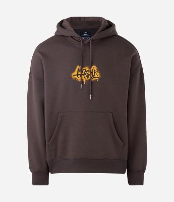 Moletom com Capuz e Estampa Garfield Skatista Grafite