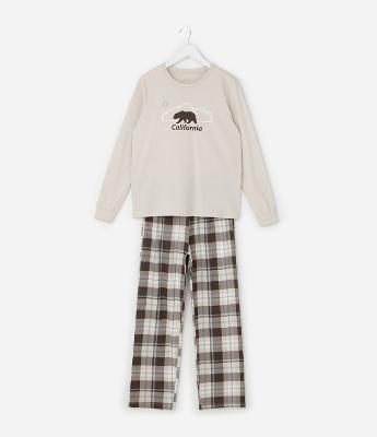 Pijama Infantil Longo com Estampa Urso da California – Tam 7 a 16 Anos