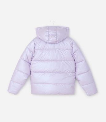 Jaqueta Infantil Puffer com Ondas Holográficas – Tam 5 a 14 Anos