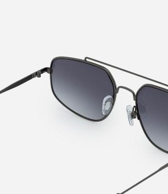 Óculos de Sol Aviador em Metal com Ponte 
Alta Dupla