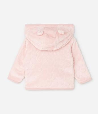 Conjunto Infantil em Fleece Texturizado com Jaqueta e Calça – Tam 0 a 18 Meses