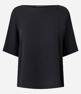 Blusa em Chiffon com Manga Curta