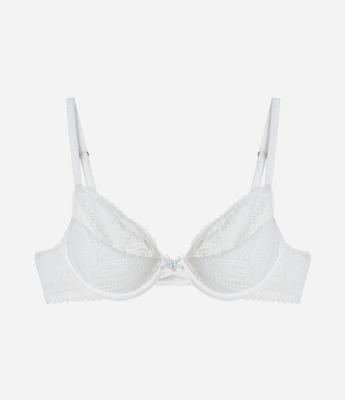 Sutiã sem Bojo com Aro em Renda Floral