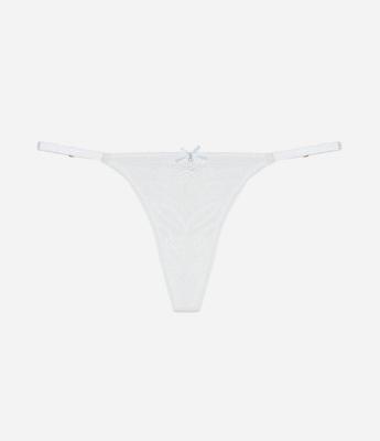 Calcinha String Fio em Renda Floral