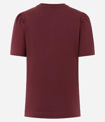 Blusa Manga Curta em Algodão com Estampa de Lacinhos