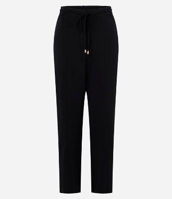 Calça Reta em Airflow com Cinto Para Amarração