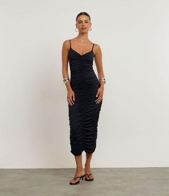 Body Drapeado com Alcinhas Finas