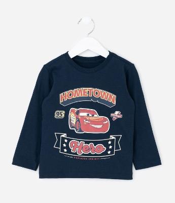 Camiseta Infantil com Estampa Carros Relâmpago McQueen – Tam 2 a 6 Anos